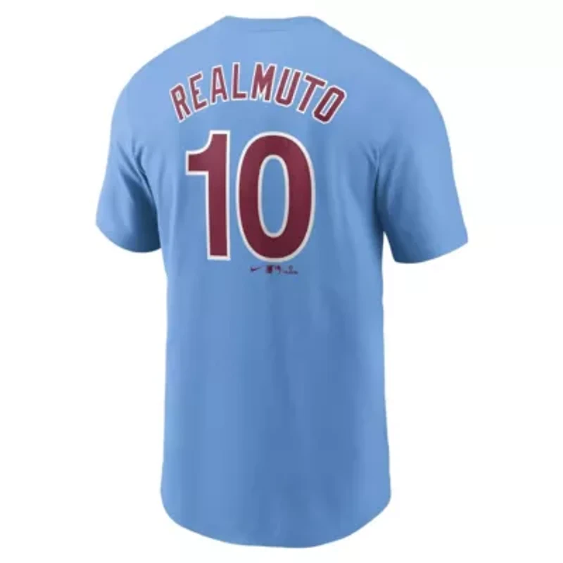 MLB Nike J.T. Realmuto Light Philadelphia Phillies Fuse Name & Number T-Shirt
