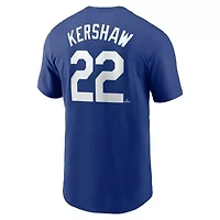 MLB Nike Clayton Kershaw Los Angeles Dodgers Fuse Name & Number T-Shirt