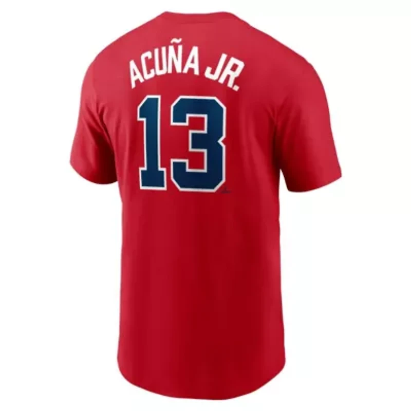 MLB Nike Ronald Acuña Jr. Atlanta Braves Fuse Name & Number T-Shirt