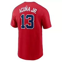 MLB Nike Ronald Acuña Jr. Atlanta Braves Fuse Name & Number T-Shirt