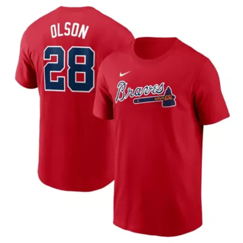 MLB Nike Matt Olson Atlanta Braves Fuse Name & Number T-Shirt