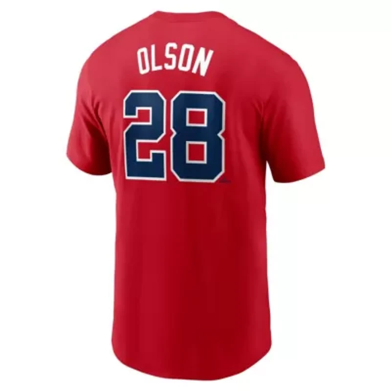 MLB Nike Matt Olson Atlanta Braves Fuse Name & Number T-Shirt