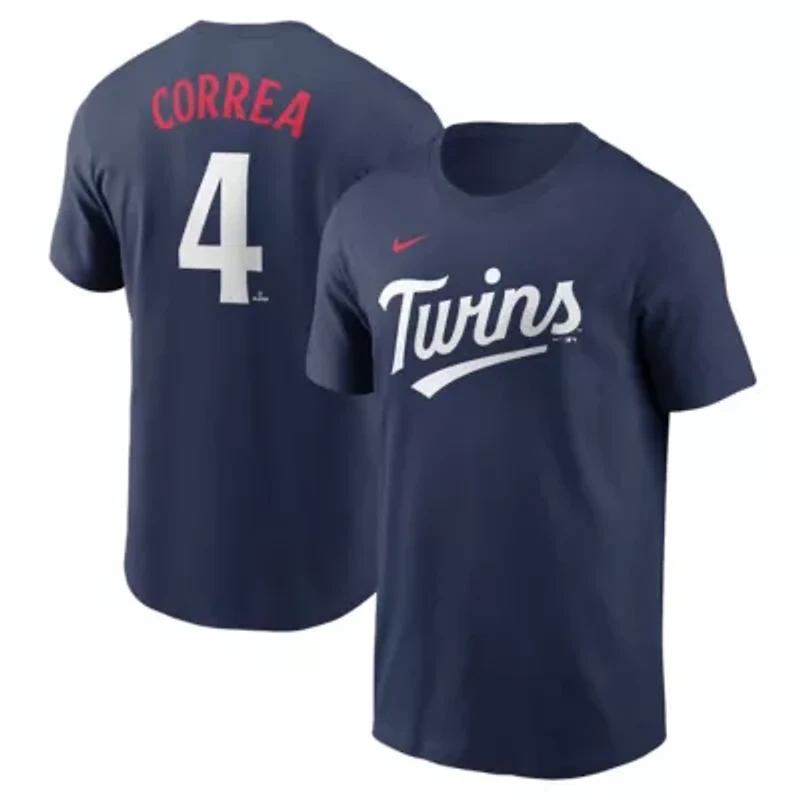 MLB Nike Carlos Correa Minnesota Twins Fuse Name & Number T-Shirt
