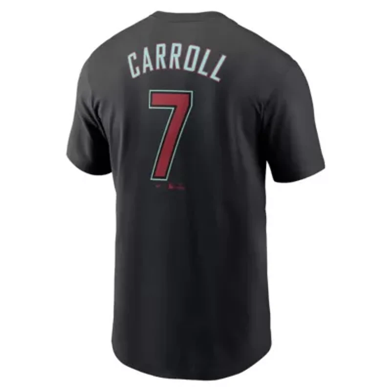MLB Nike Corbin Carroll Arizona Diamondbacks Fuse Name & Number T-Shirt
