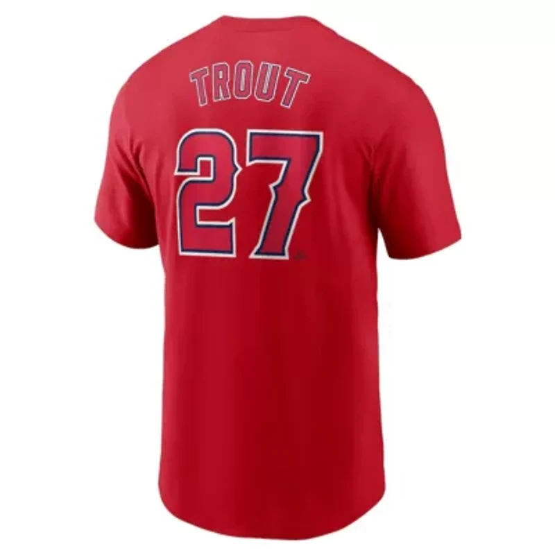 MLB Nike Mike Trout Los Angeles Angels Fuse Name & Number T-Shirt