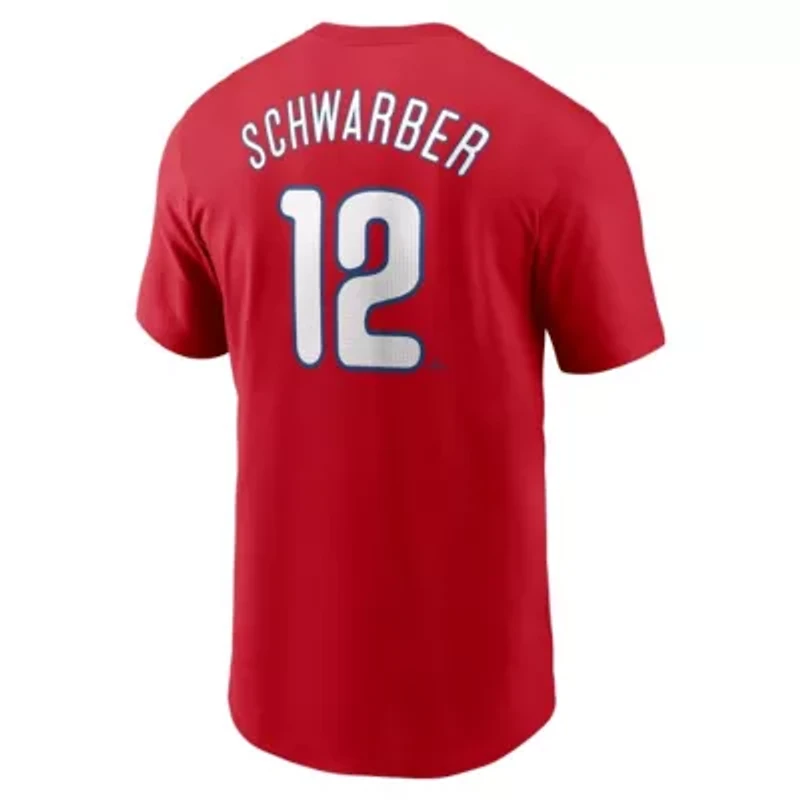 MLB Nike Kyle Schwarber Philadelphia Phillies Fuse Name & Number T-Shirt