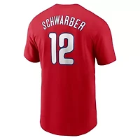 MLB Nike Kyle Schwarber Philadelphia Phillies Fuse Name & Number T-Shirt
