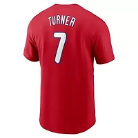 MLB Nike Trea Turner Philadelphia Phillies Fuse Name & Number T-Shirt