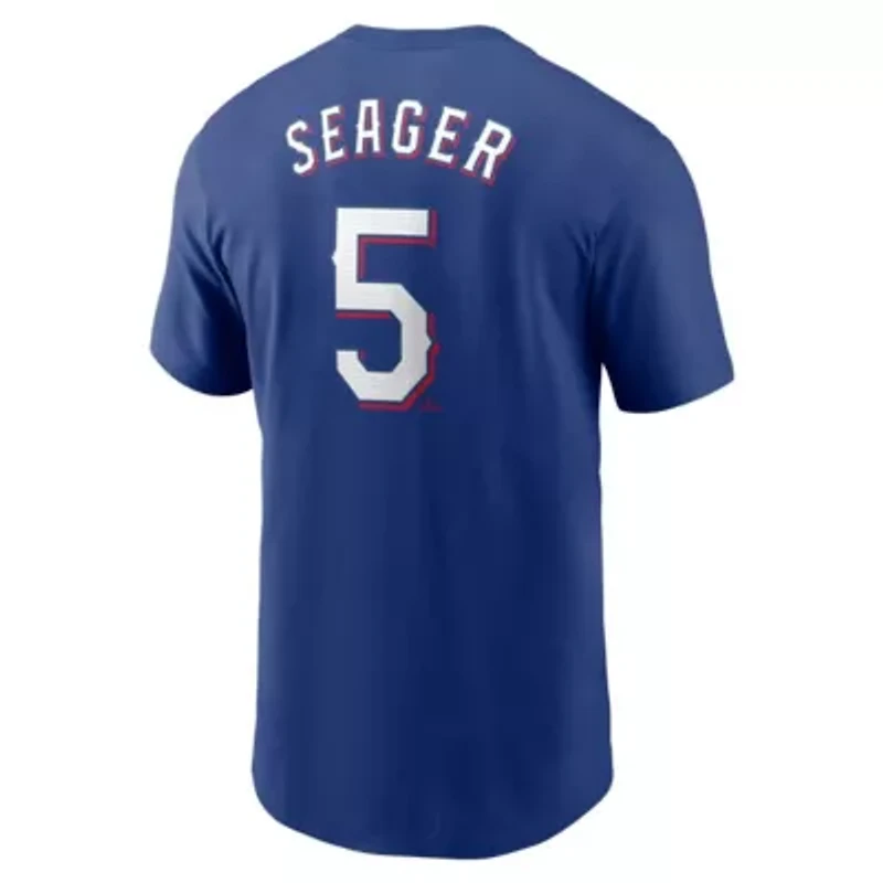 MLB Nike Corey Seager Texas Rangers Fuse Name & Number T-Shirt