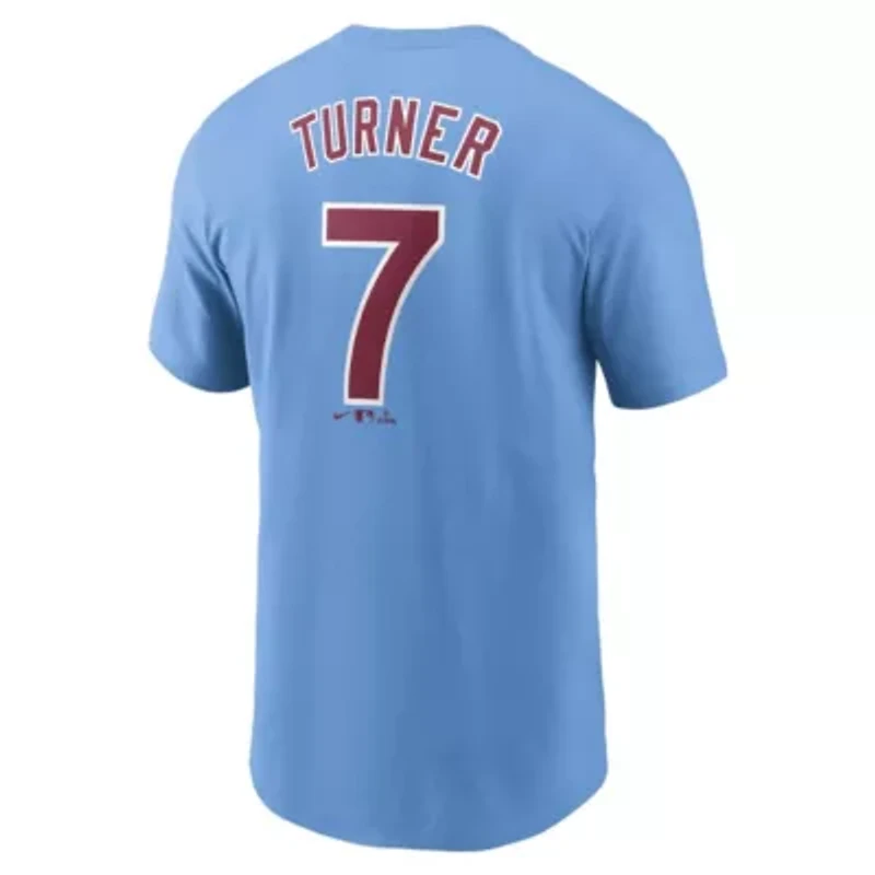MLB Nike Trea Turner Light Philadelphia Phillies Fuse Name & Number T-Shirt