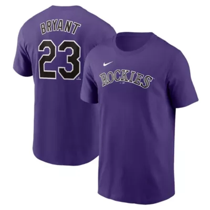 MLB Nike Kris Bryant Colorado Rockies Fuse Name & Number T-Shirt