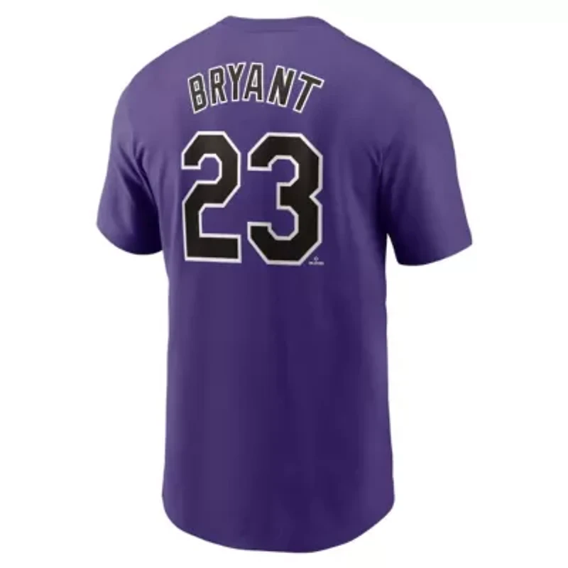 MLB Nike Kris Bryant Colorado Rockies Fuse Name & Number T-Shirt