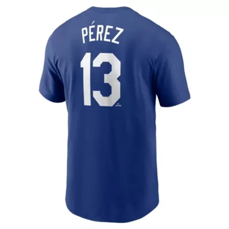 MLB Nike Salvador Perez Kansas City Royals Fuse Name & Number T-Shirt