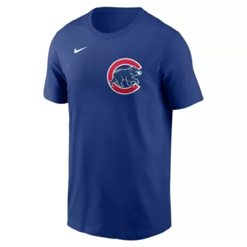 MLB Nike Dansby Swanson Chicago Cubs Fuse Name & Number T-Shirt