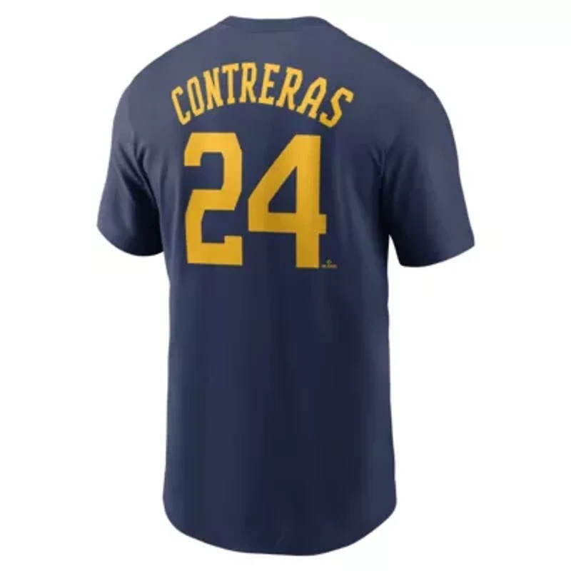 MLB Nike William Contreras Milwaukee Brewers Fuse Name & Number T-Shirt