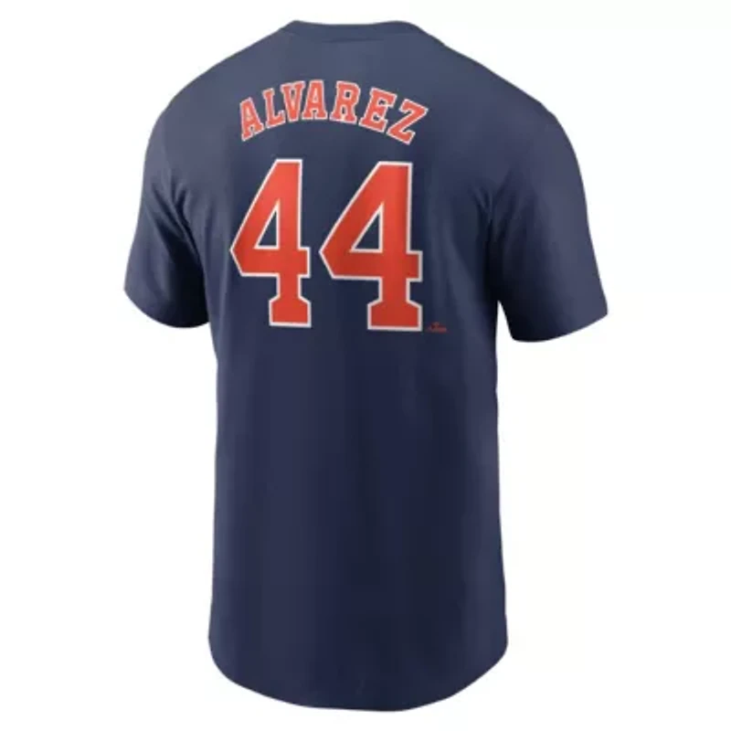 MLB Nike Yordan Alvarez Houston Astros Fuse Name & Number T-Shirt