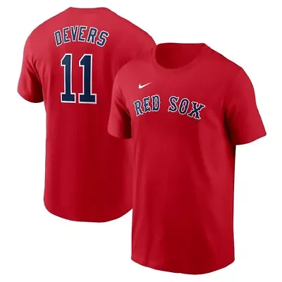 Boston Red Sox MLB Nike Rafael Devers Fuse Name & Number T-Shirt