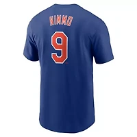 MLB Nike Brandon Nimmo New York Mets Fuse Name & Number T-Shirt