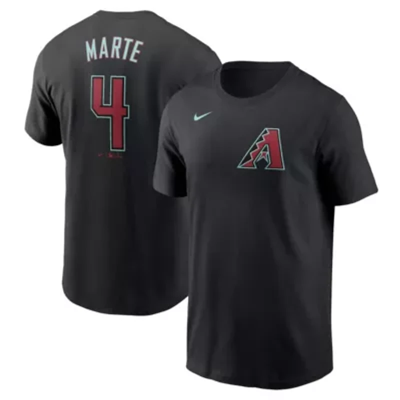 MLB Nike Ketel Marte Arizona Diamondbacks Fuse Name & Number T-Shirt