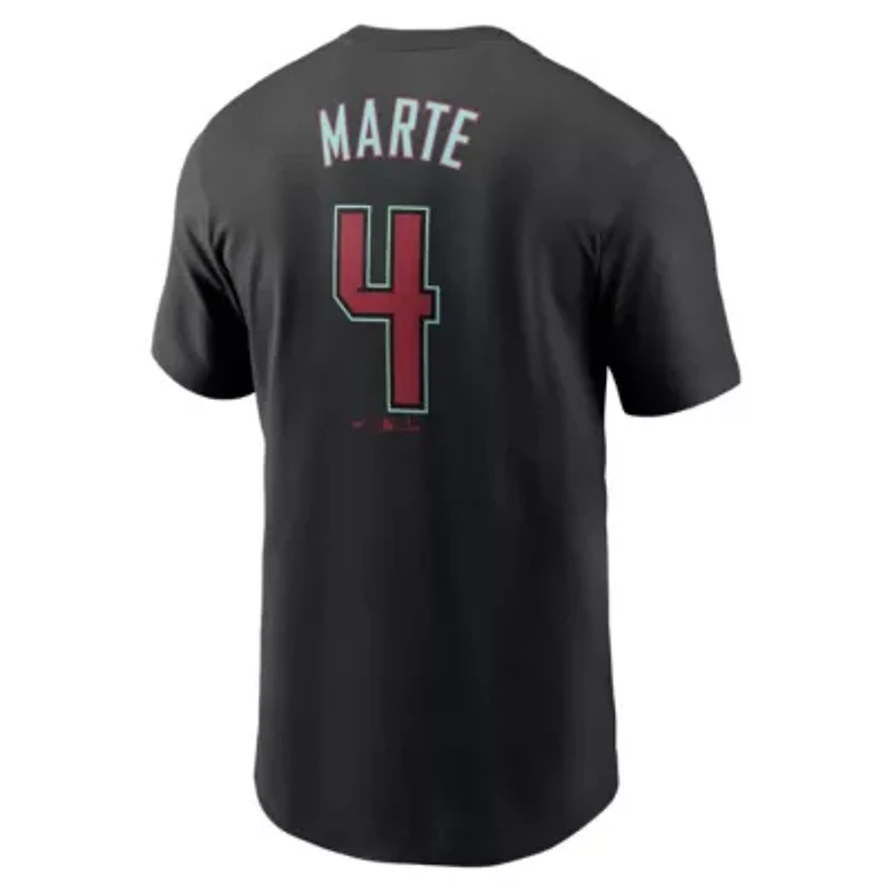 MLB Nike Ketel Marte Arizona Diamondbacks Fuse Name & Number T-Shirt