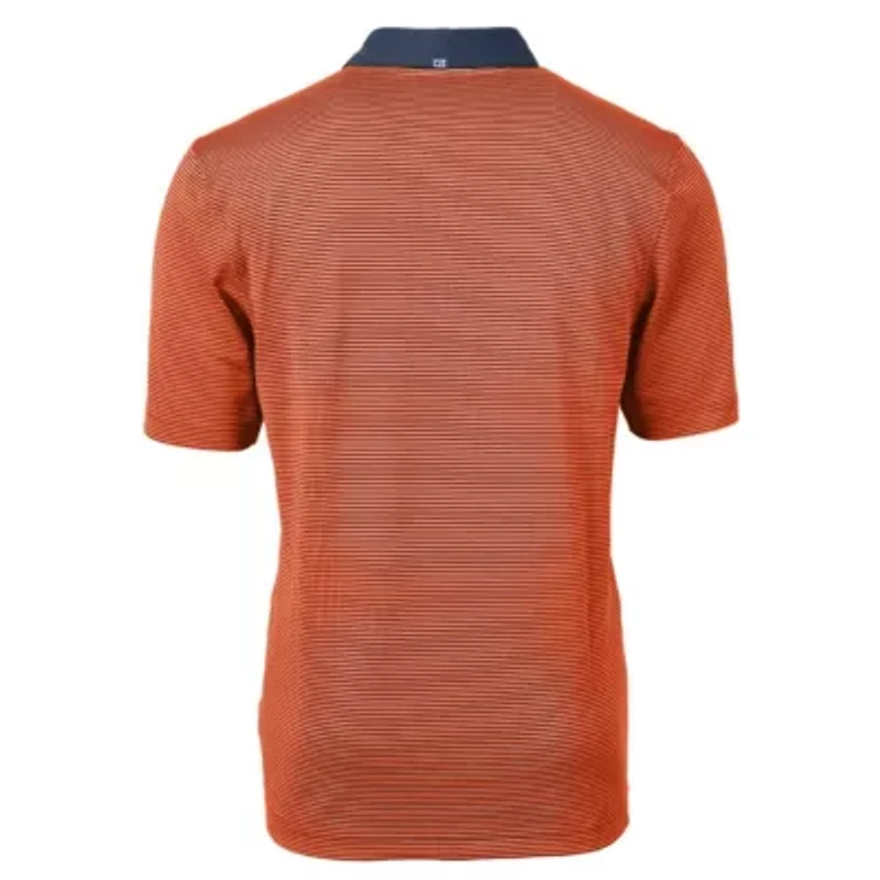 NCAA Auburn Tigers Alumni Logo Virtue Eco Pique Micro Stripe Recycled Polo