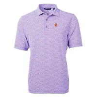 NCAA Clemson Tigers Alumni Logo DryTec Virtue Eco Pique Botanical Print Recycled Polo