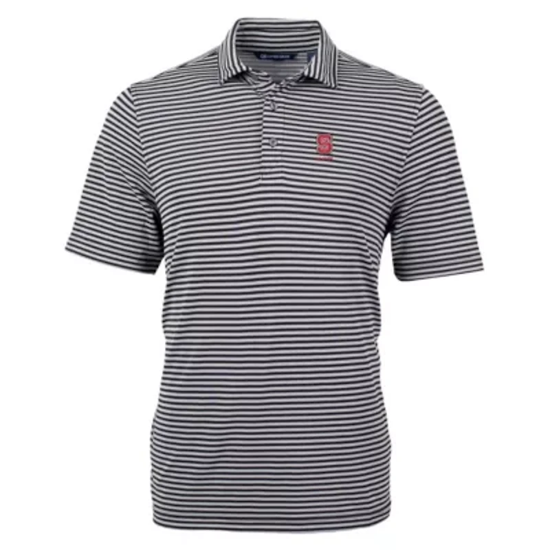 NCAA NC State Wolfpack Virtue Eco Pique Stripe Recycled Polo