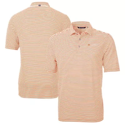 NCAA Tennessee Volunteers Alumni Logo Virtue Eco Pique Stripe Recycled Polo