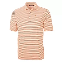 NCAA Tennessee Volunteers Alumni Logo Virtue Eco Pique Stripe Recycled Polo