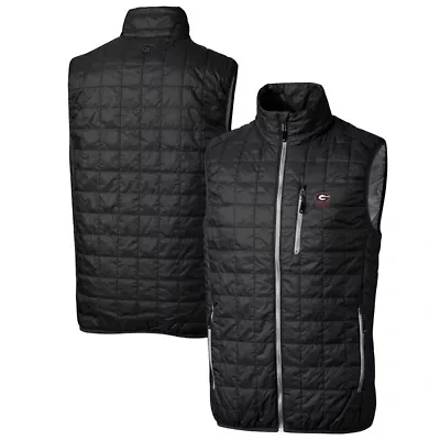 NCAA Georgia Bulldogs Alumni Logo Rainier PrimaLoft Eco Insulated Full-Zip Puffer Vest