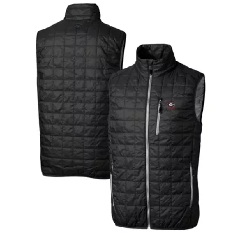 NCAA Georgia Bulldogs Alumni Logo Rainier PrimaLoft Eco Insulated Full-Zip Puffer Vest