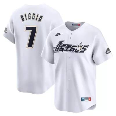 MLB Nike Craig Biggio Houston Astros Throwback Cooperstown Collection Limited Jersey