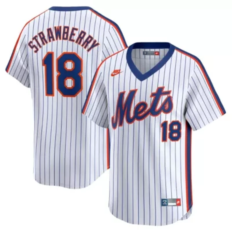 MLB Nike Darryl Strawberry New York Mets Throwback Cooperstown Limited Jersey