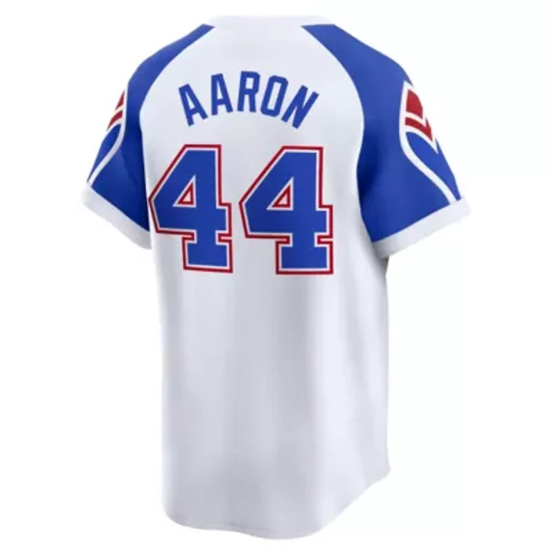 MLB Nike Hank Aaron Atlanta Braves Throwback Cooperstown Limited Jersey