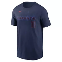 Toronto Blue Jays MLB Nike Bo Bichette 2024 City Connect Name & Number T-Shirt