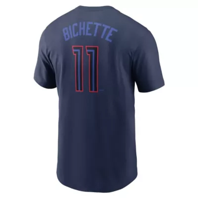 Toronto Blue Jays MLB Nike Bo Bichette 2024 City Connect Name & Number T-Shirt