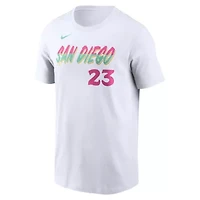 MLB Nike Fernando Tatis Jr. San Diego Padres City Connect Fuse Name & Number T-Shirt