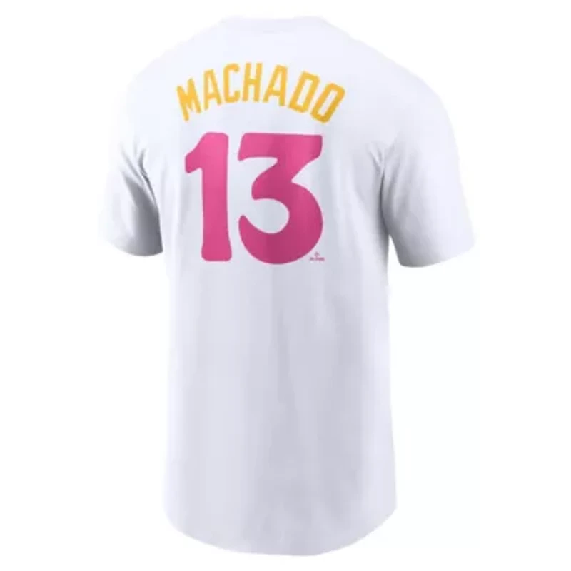 MLB Nike Manny Machado San Diego Padres City Connect Fuse Name & Number T-Shirt