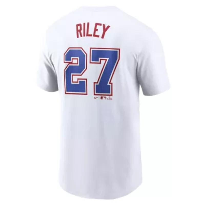 MLB Nike Austin Riley Atlanta Braves City Connect Fuse Name & Number T-Shirt
