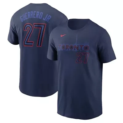 Toronto Blue Jays MLB Nike Vladimir Guerrero Jr. 2024 City Connect Name & Number T-Shirt