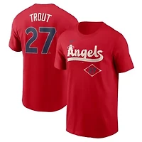 MLB Nike Mike Trout Los Angeles Angels City Connect Fuse Name & Number T-Shirt