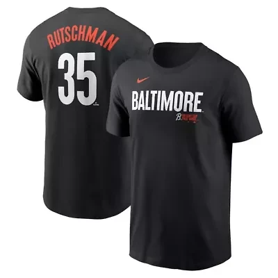 MLB Nike Adley Rutschman Baltimore Orioles City Connect Fuse Name & Number T-Shirt