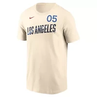 MLB Nike Freddie Freeman Los Angeles Dodgers 2024 City Connect Fuse Name & Number T-Shirt