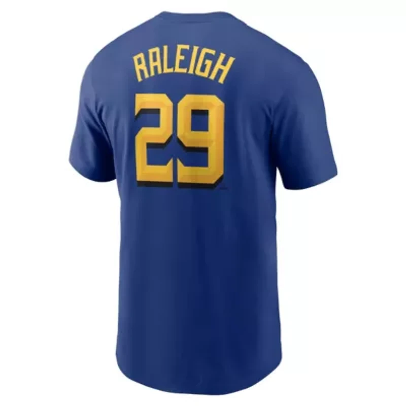 MLB Nike Cal Raleigh Seattle Mariners City Connect Fuse Name & Number T-Shirt