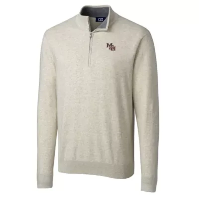 NCAA Mississippi State Bulldogs Vault Lakemont Tri-Blend Quarter-Zip Pullover Sweater