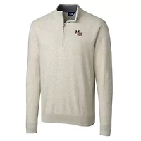 NCAA Mississippi State Bulldogs Vault Lakemont Tri-Blend Quarter-Zip Pullover Sweater