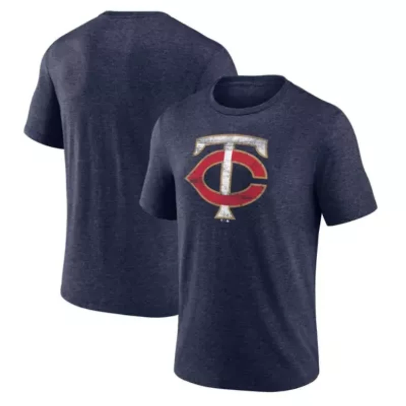 MLB Minnesota Twins Official Logo Tri-Blend T-Shirt