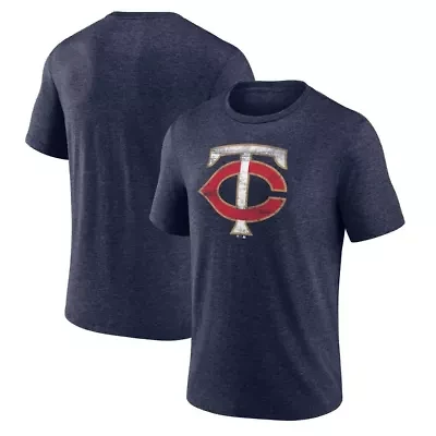 MLB Minnesota Twins Official Logo Tri-Blend T-Shirt