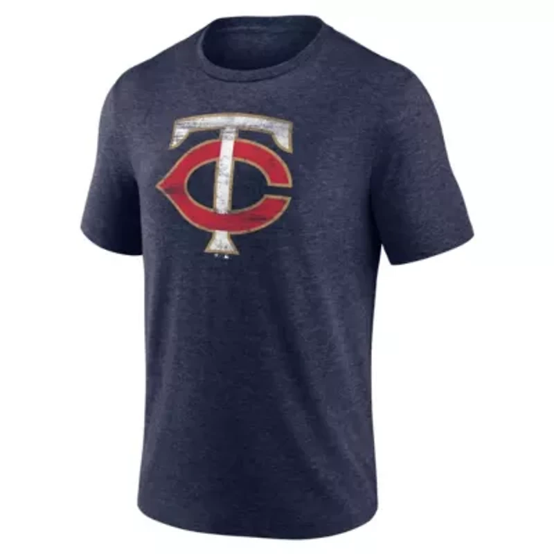 MLB Minnesota Twins Official Logo Tri-Blend T-Shirt