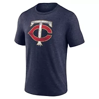 MLB Minnesota Twins Official Logo Tri-Blend T-Shirt